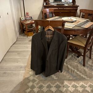 Oak Creek Men’s Wool Sport Coat in Brown-Olive Check sz 46R made for Dillards